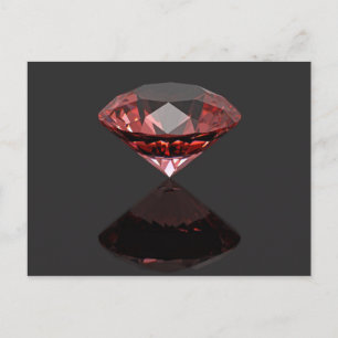Red diamond ruby postcard