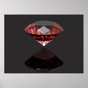Red diamond ruby poster