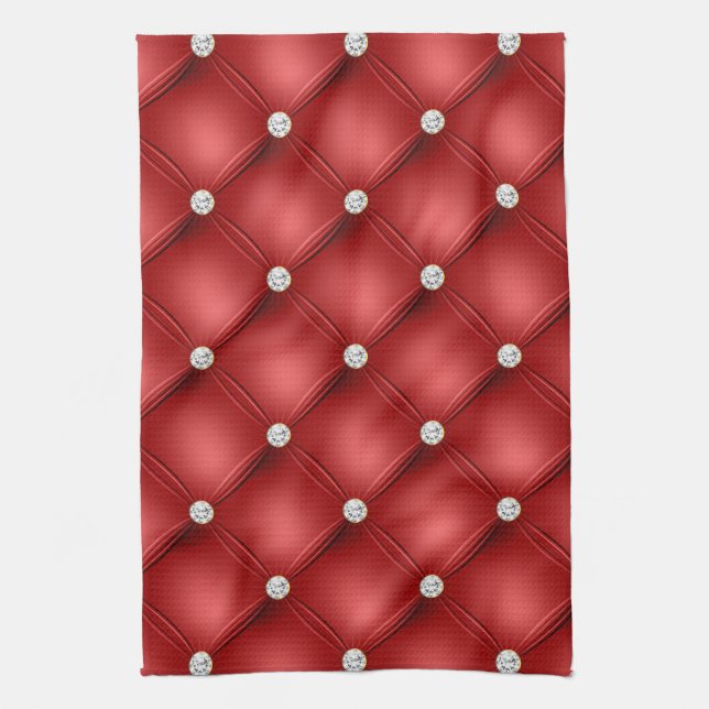 Red Diamond Tea Towel (Vertical)
