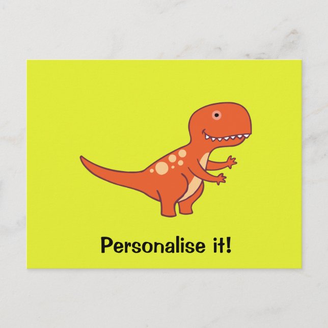 Red Dinosaur 02/19 Postcard (Front)