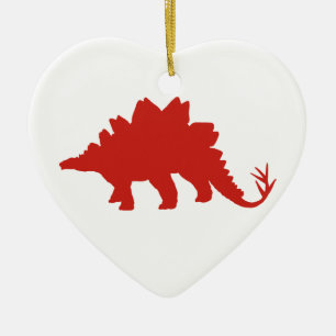 Red Dinosaur Ceramic Tree Decoration