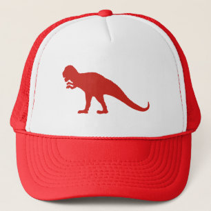 Red Dinosaur Trucker Hat