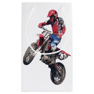 Red Dirt Bike Small Gift Bag
