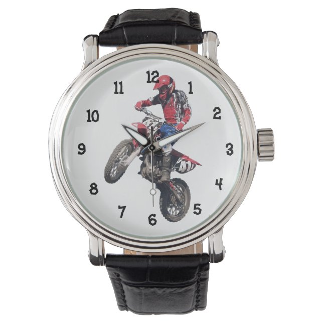 Red Dirt Bike Watch (Front)
