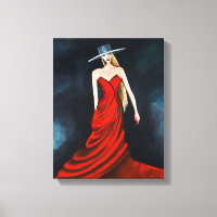 Red Diva Painting Unique Flamenco Dancer Fine Art