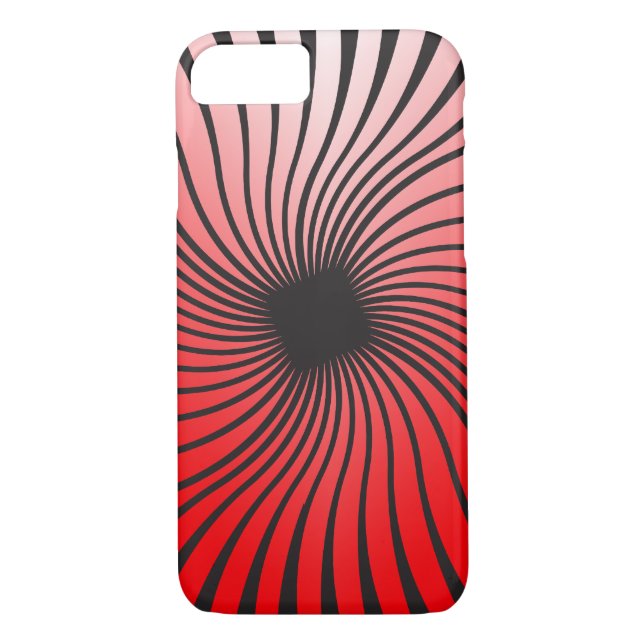 Red Dizzy Spiral Case-Mate iPhone Case (Back)