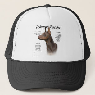 Red Doberman History Trucker Hat