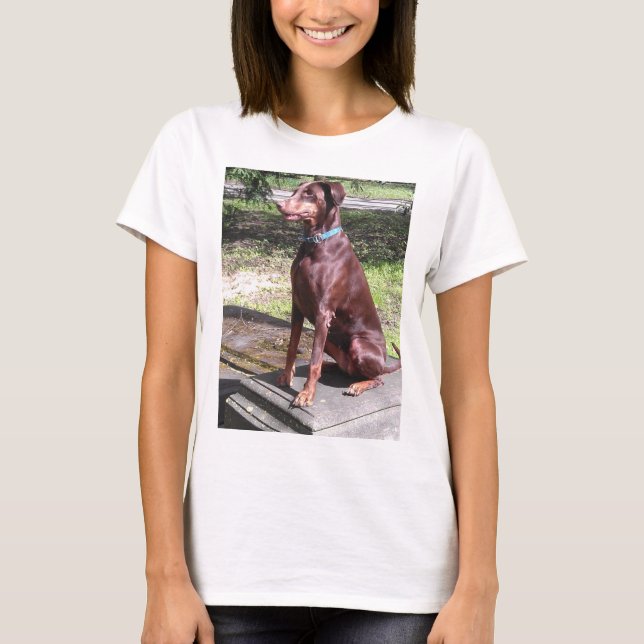 red doberman T-Shirt (Front)