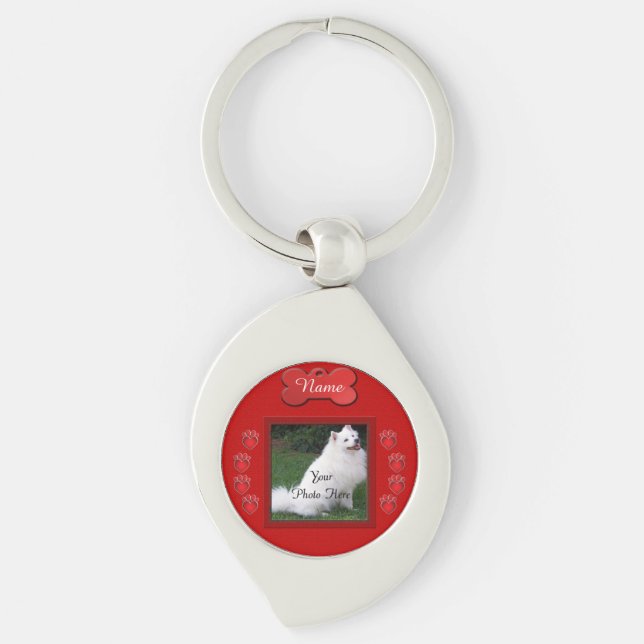 Red Dog Memorial Keepsake Key Ring (Front)