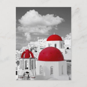 Red Dome Greek Orthodox Mykonos Church Postcard