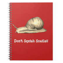 Red Don't Squish Snails Design