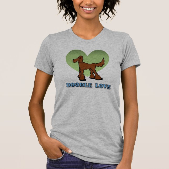 Red Doodle Love T-Shirt (Front)