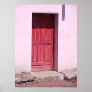 Red Door Canvas Poster