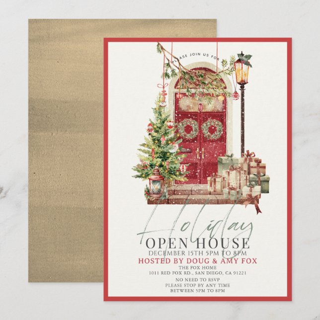 Red Door Christmas Holiday Open House (Front/Back)