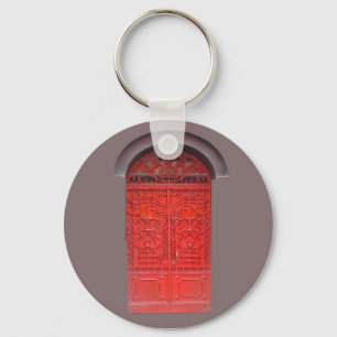 Red Door in Alley Key Ring