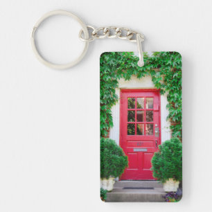 Red Door Keychain