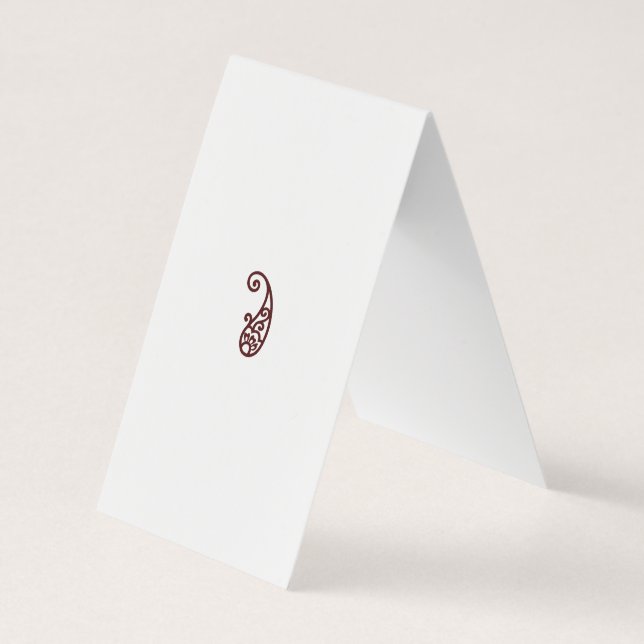 Red dot business card (Back)