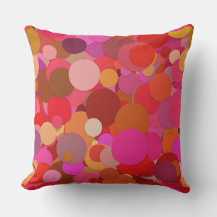 red dot confetti outdoor pillow