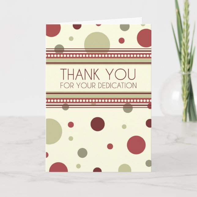 Red Dots Administrative Professionals Day Card (Front)