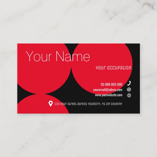 RED DOTS Collection Standard Business Card (Front)