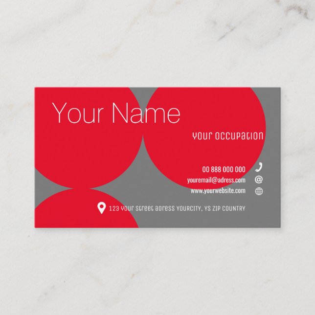 RED DOTS Collection Standard Business Card (Front)