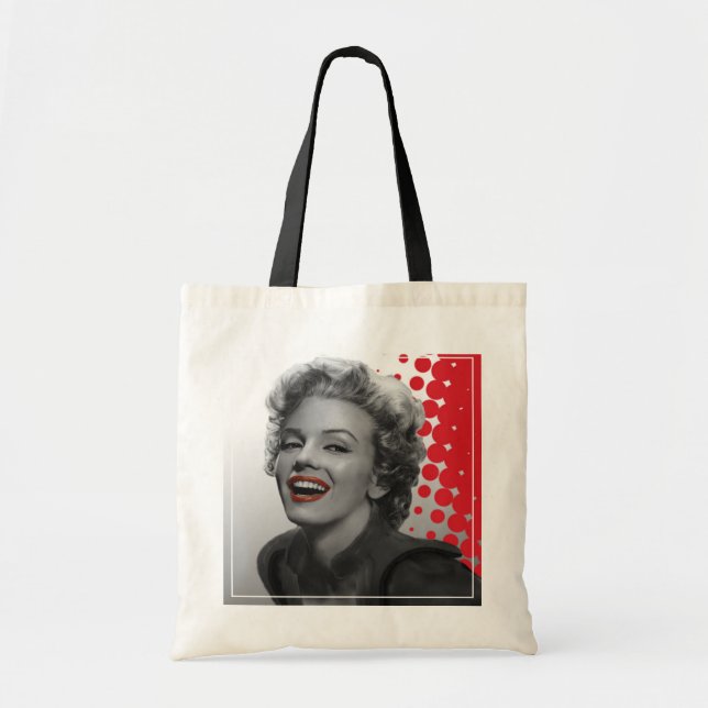 Red Dots Marilyn Tote Bag (Front)