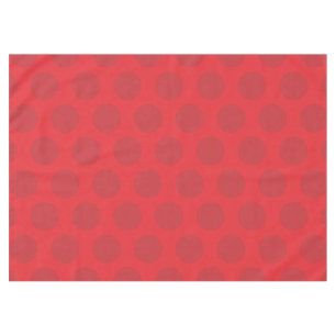 Red Dots on Red Christmas Holiday Tablecloth