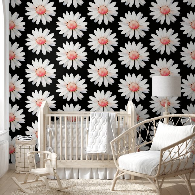 Red Dotted Daisy's Wallpaper (Kids)