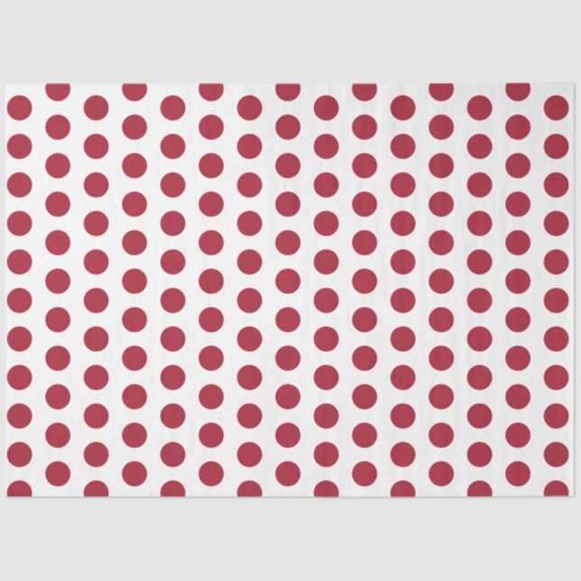 Red dotted  tissue paper (Front)