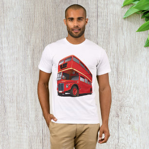 Red Double Decker Bus Mens T-Shirt