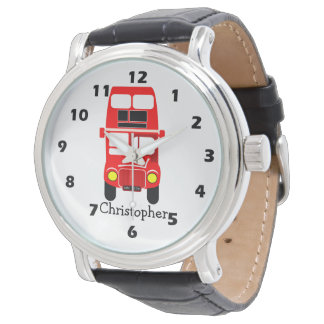 Red Double Decker Design  Watch