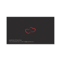 Red Double Heart Business Card