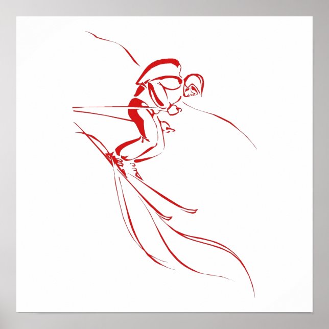 Red Downhill Poster (Front)