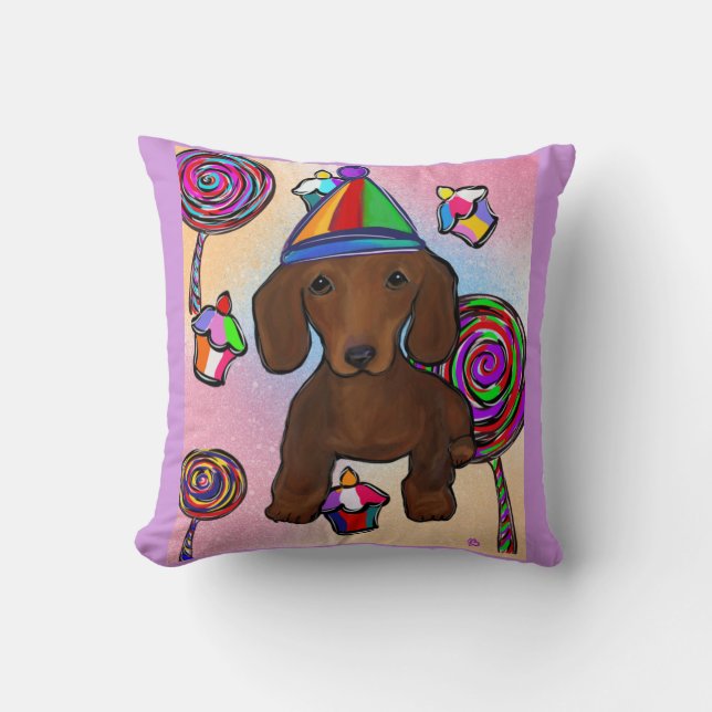 Red Doxie Cushion (Front)