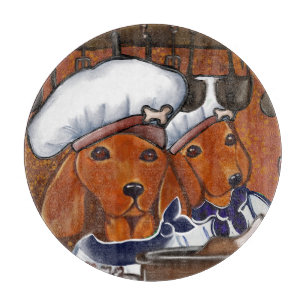 Red Doxies Cutting Board