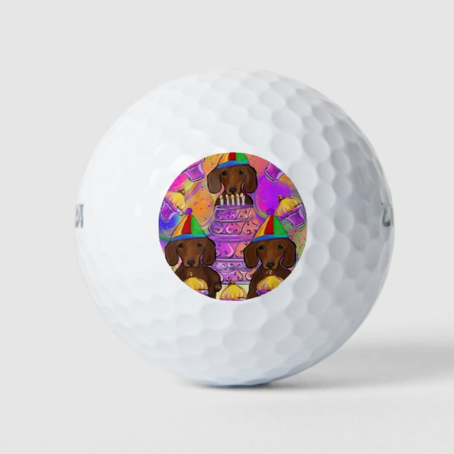 Red Doxies Golf Balls (Front)