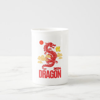 Red dragon 2024 bone china mug