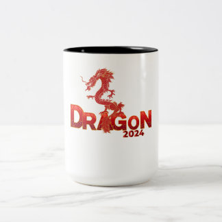 Red Dragon 2024 Two-Tone Coffee Mug