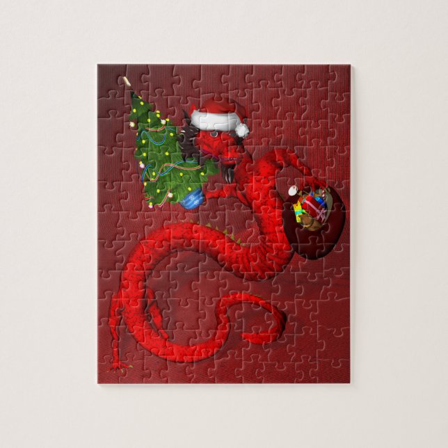 Red Dragon 8x10 Jigsaw Puzzle (Vertical)