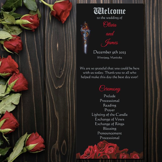 Red Dragon and Roses Programme (Creator Uploaded)