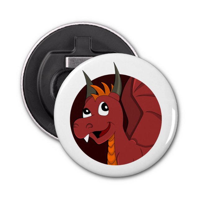 Red dragon cartoon bottle opener (Front)