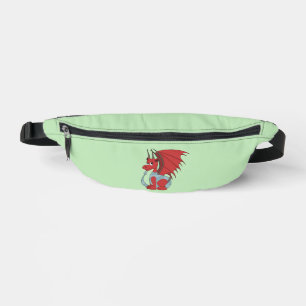 Red Dragon Cartoon Bum Bags