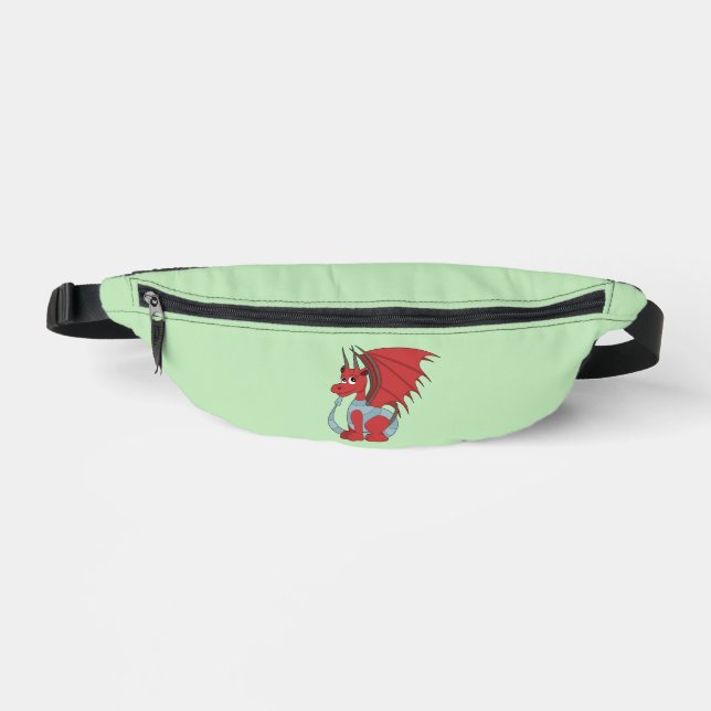 Red Dragon Cartoon  Bum Bags (Front)