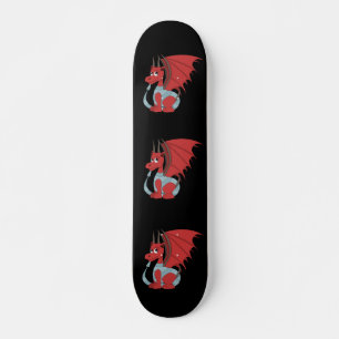Red Dragon Cartoon  Skateboard