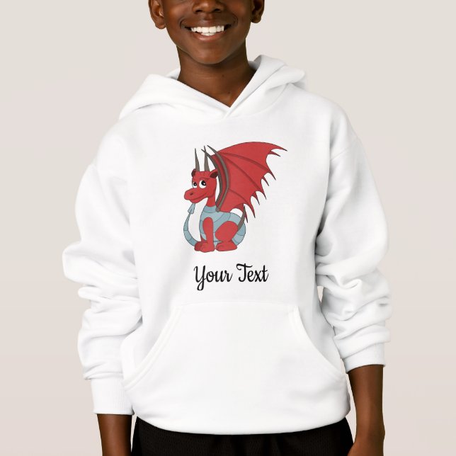Red Dragon Cartoon T-Shirt (Front)