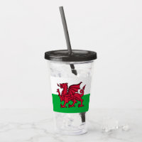 Red Dragon Celtic Flag of Wales & Welsh