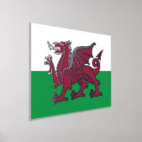 Red Dragon Celtic Flag of Wales & Welsh