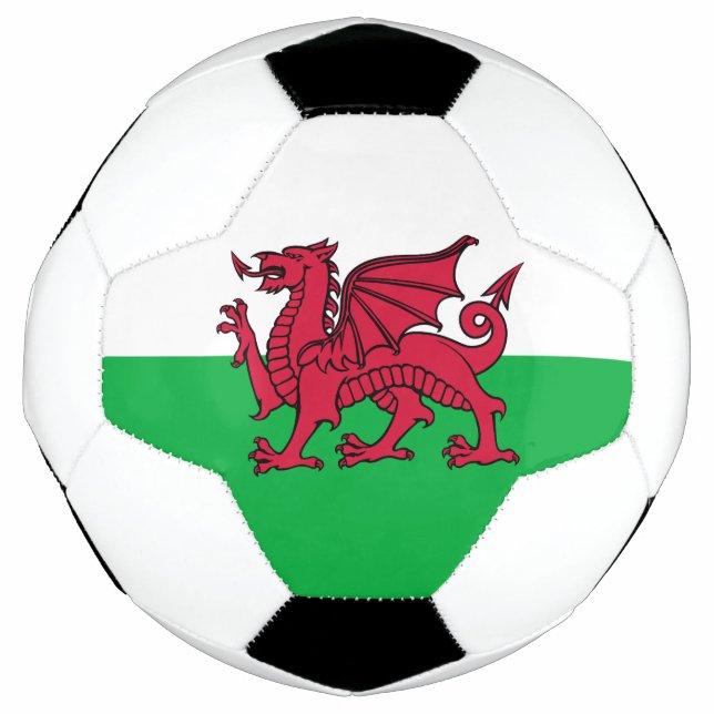 Red Dragon Celtic Flag of Wales & Welsh Football (Front)