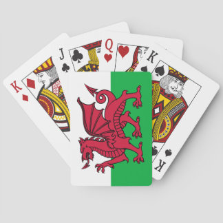 Red Dragon Celtic Flag of Wales & Welsh Playing Cards