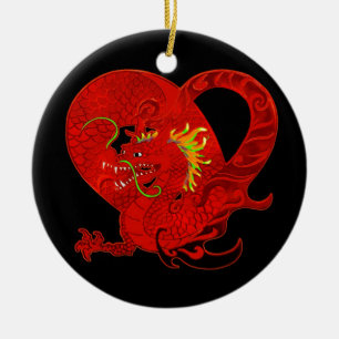 Red Dragon Christmas Ornament